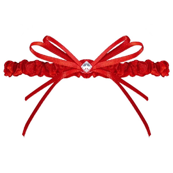 Julimex Berlin red garter with ribbon PW-42